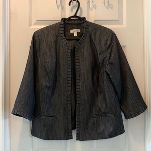 Dressbarn black denim-look jacket